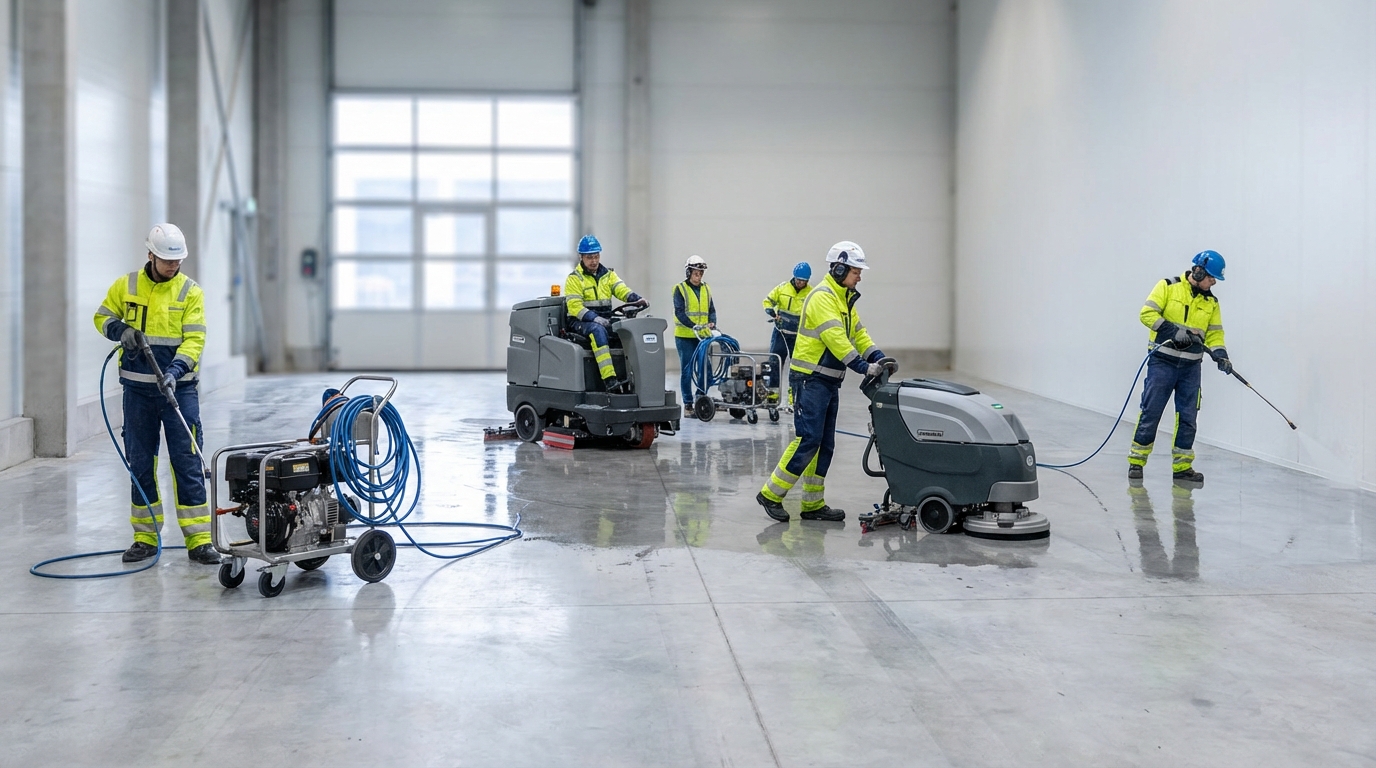 Equipo de limpieza profesional